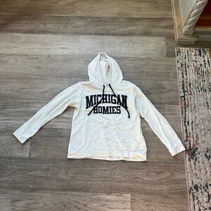 White Michigan Homies Hoodie